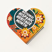 Vibrant Nationaal Spaans Erfgoed Maand Notitieboek (Achterkant)