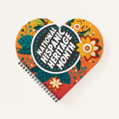 Vibrant Nationaal Spaans Erfgoed Maand Notitieboek (Voorkant)