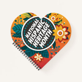 Vibrant Nationaal Spaans Erfgoed Maand Notitieboek