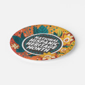 Vibrant Nationaal Spaans Erfgoed Maand Papieren Bordje (Gekanteld)