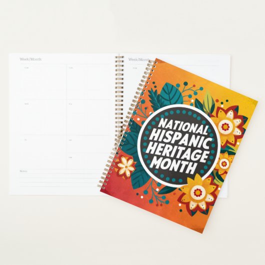 Vibrant Nationaal Spaans Erfgoed Maand Planner (Display)