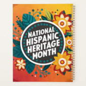 Vibrant Nationaal Spaans Erfgoed Maand Planner (Achterkant)