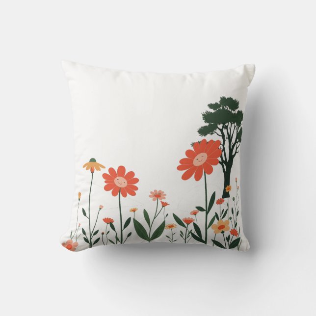 Vibrant Nature Art for Home & Gifts | Pillow Kussen (Voorkant)