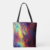 Vibrant Nebula Canvas tas (Achterkant)
