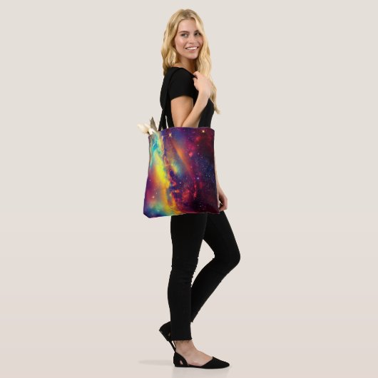 Vibrant Nebula Canvas tas (Op model)