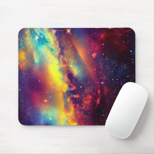 Vibrant Nebula Mousepad Muismat (Met muis)