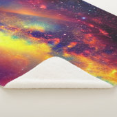 Vibrant Nebula Sherpa Blanket Sherpa Deken (3/4)