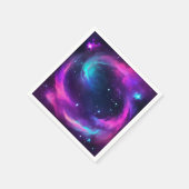 Vibrant Neon Galaxy Servet (Hoek)