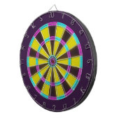 Vibrant Neon Glow Dartboard Dartbord (Voorkant Rechts)