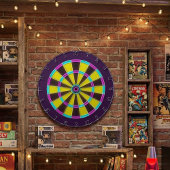 Vibrant Neon Glow Dartboard Dartbord