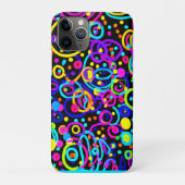 Vibrant Neon Pattern Art Design Case-Mate iPhone Case (Achterkant)