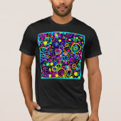 Vibrant Neon Pattern Art Design T-shirt (Voorkant)