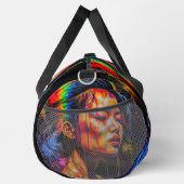 Vibrant Neon Portrait – Abstracte expressionistisc Plunjezak (Rechts)