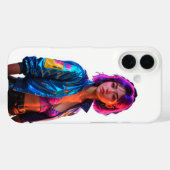 Vibrant Neon Style iPhone 16 Hoesje (Achterkant (horizontaal))