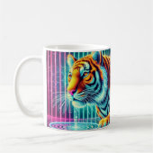 Vibrant Neon Tiger Mok: Perfect voor Bold Souls Koffiemok (Links)