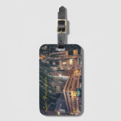 Vibrant Nighttime San Francisco with Palm Tree Bagagelabel (Voorkant (verticaal))