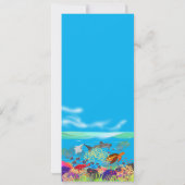 Vibrant ningaloo koraalrif geïnspireerd kaart (Achterkant)