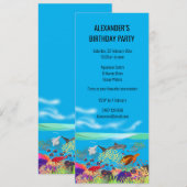 Vibrant ningaloo koraalrif geïnspireerd kaart (Voorkant / Achterkant)