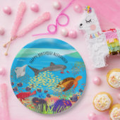 Vibrant ningaloo koraalrif geïnspireerd papieren bordje (Feest)