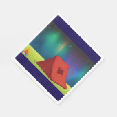 Vibrant Northern Lights Camping Tent Night Servet (Hoek)