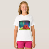 Vibrant Northern Lights Camping Tent Night T-shirt (Voorkant volledig)