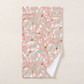 Vibrant Ocean Coral Branches met Seashells Bad Handdoek (Handdoek)