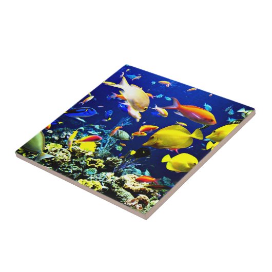 Vibrant Ocean Life Tegeltje (Zijkant)