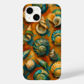 Vibrant Ocean Shells Art Phone Case - Coastal Aest (Achterkant)