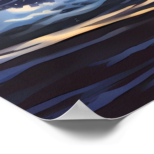 Vibrant Ocean Wave | Ai Poster (Hoek)