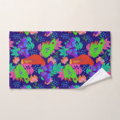 Vibrant oerwoud patroon bad handdoek (Handdoek)