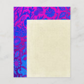 Vibrant, ombre, art nouveau, William Morris, paars Flyer (Achterkant)