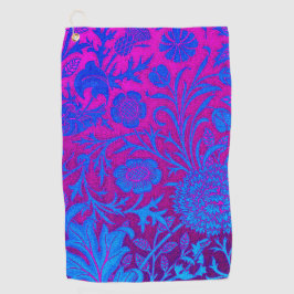Vibrant, ombre, art nouveau, William Morris, paars Golfhanddoek