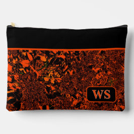 Vibrant Orange Cosmetic Pouch Etui