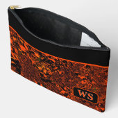 Vibrant Orange Cosmetic Pouch Etui (Open)