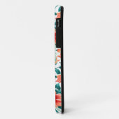 Vibrant Orange Floral Garden Pattern - Elegant Tea Case-Mate iPhone Case (Achterkant/links)