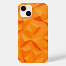 Vibrant Orange Geometric iPhone Case Stylish Matte