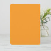 “Vibrant Orange Minimal Card” Menu (Staand voorkant)