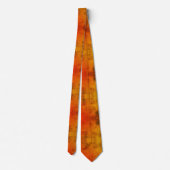 Vibrant Orange to Golden Gradient Abstract Texture Stropdas (Achterkant)