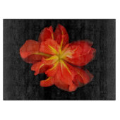 Vibrant Oranje Begonia Macro Snijplank (Voorkant)