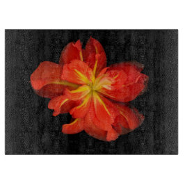 Vibrant Oranje Begonia Macro Snijplank