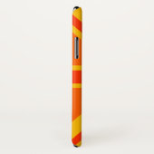 Vibrant Oranje Keep Calm Jouw tekst Union Jack Case-Mate iPhone Case (Achterkant / rechts)