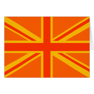 Vibrant Oranje Union Jack British Flag Swag