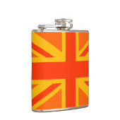 Vibrant Oranje Union Jack British Flag Swag Heupfles (Rechts)