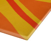 Vibrant Oranje Union Jack British Flag Swag Snijplank (Hoek)