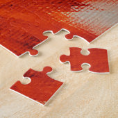 Vibrant Oranje zonnebloem Legpuzzel (Zijkant)