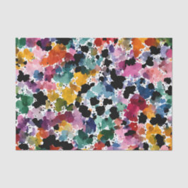 Vibrant Organic Abstract: Imperfect Ink Blot Tissuepapier