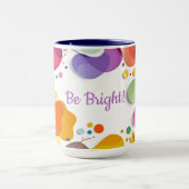 Vibrant Organic Shapes Modern Abstract Art Mok (Midden)