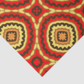 Vibrant Oriental Mosaic Geometric Pattern Tissuepapier (Detail)