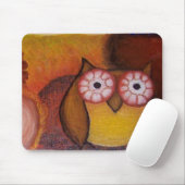 Vibrant Owl Mousepad Muismat (Met muis)