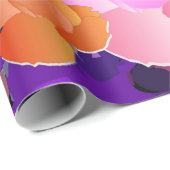 Vibrant Paars Abstract flessenwrakkenpapier Cadeaupapier (Rol Hoek)